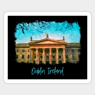 Ireland Dublin - Watercolor Painting, Scenery Magnet